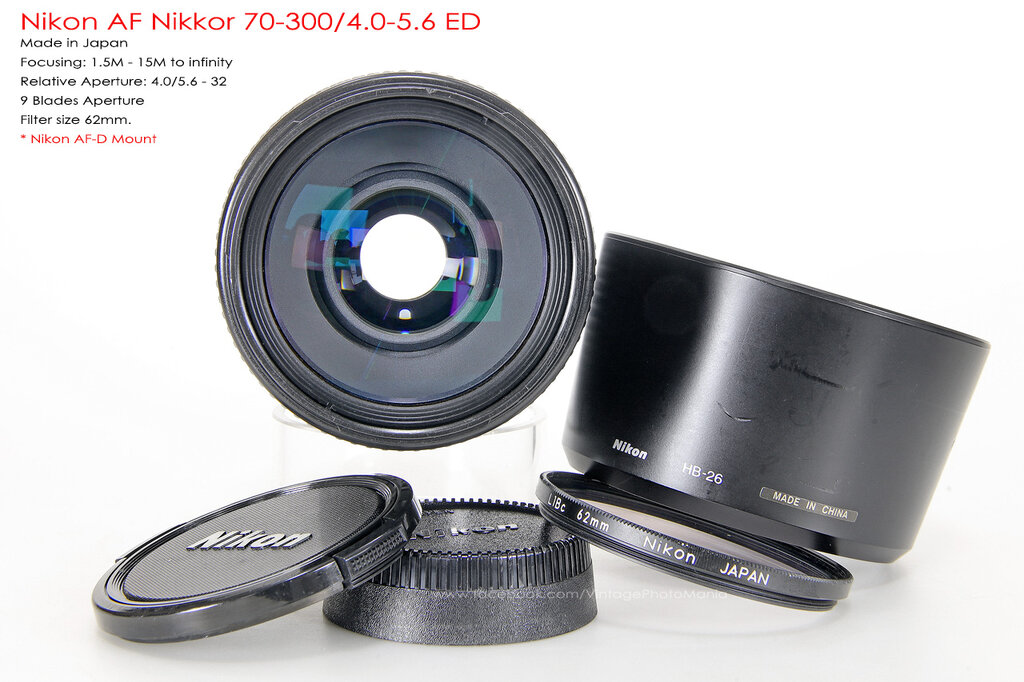 Nikon AF-Nikkor 70-300/4.0-5.6 ED *Nikon AF-D Mount | Lazada.co.th