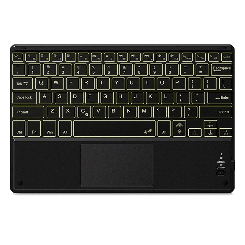 Ultra-Thin Backlight Tablet Keyboard with Touchpad