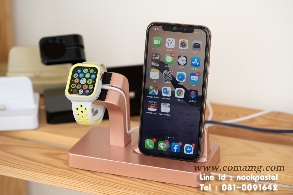 แท่นวางชาร์จ Apple watch & iphone 2in1