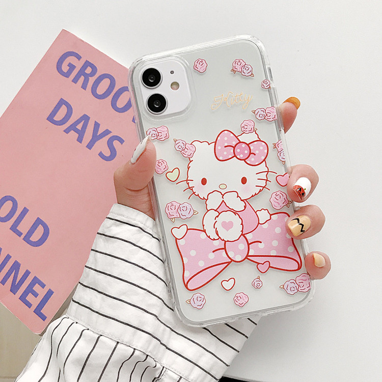 เคสโทรศัพท์มือถือ ลายแมวคิตตี้ iphone6 6s iphone7 iphone8 iphone6plus iphone6splus iphone7plus iphone8plus เคสไอโฟน11 SE #790