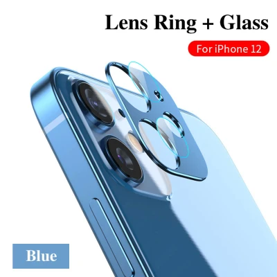 2 in 1 Back Camera Lens Tempered Glass For iPhone 12 Pro Max Metal Case Camera Protector For iPhone 12 Pro Mini Case Cover (8)