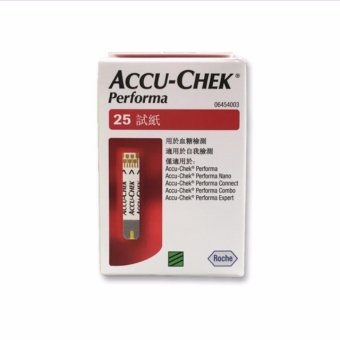 1 กล่อง X Accu-Chek Performa Test Strip แผ่นตรวจน้ำตาล (25 ชิ้น/กล่อง)