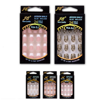 24pcs Bride False Artificial Fake Nails Tips French Style DesignedNails JQ288 - intl 24pcs Bride False Artificial Fake Nails Tips French Style DesignedNails JQ288 - intl