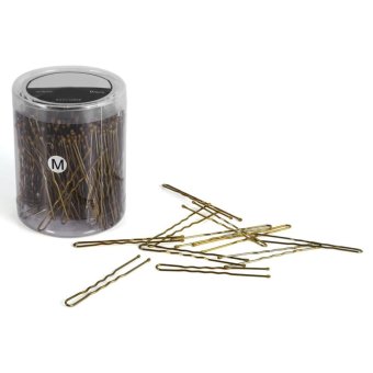 ซื้อ/ขาย 300PCS Wavy U-shaped Hair Grips Pins Clip Hairdressing Styling Tool(Gold M) - intl