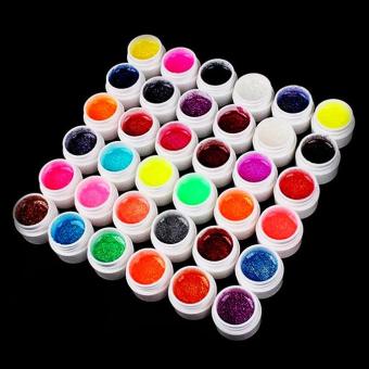 36 Colors 5ml UV Builder Gel Nail Art Decoration Set - GlitterPowder - intl 36 Colors 5ml UV Builder Gel Nail Art Decoration Set - GlitterPowder - intl