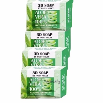 ขอเสนอ 3D SMOOTH SOAP By Fairy Milky สบู่ว่านปราบสิว 50g ( 4ก้อน) ALOEVERA 100% เปรียบเทียบราคา 3D SMOOTH SOAP By Fairy Milky สบู่ว่านปราบสิว 50g ( 4ก้อน) ALOEVERA 100%