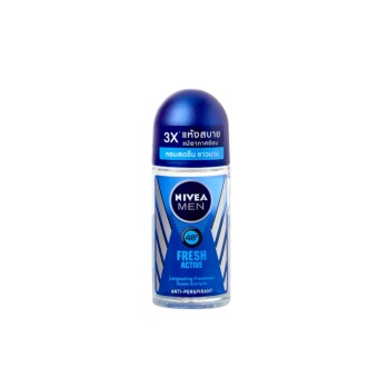 นีเวีย ฟอร์ เมน เฟรช แอคทีฟ โรลออน (50 มล.) NIVEA DEO MEN FRESH ACTIVE ROLL ON (50 ml.) นีเวีย ฟอร์ เมน เฟรช แอคทีฟ โรลออน (50 มล.) NIVEA DEO MEN FRESH ACTIVE ROLL ON (50 ml.)
