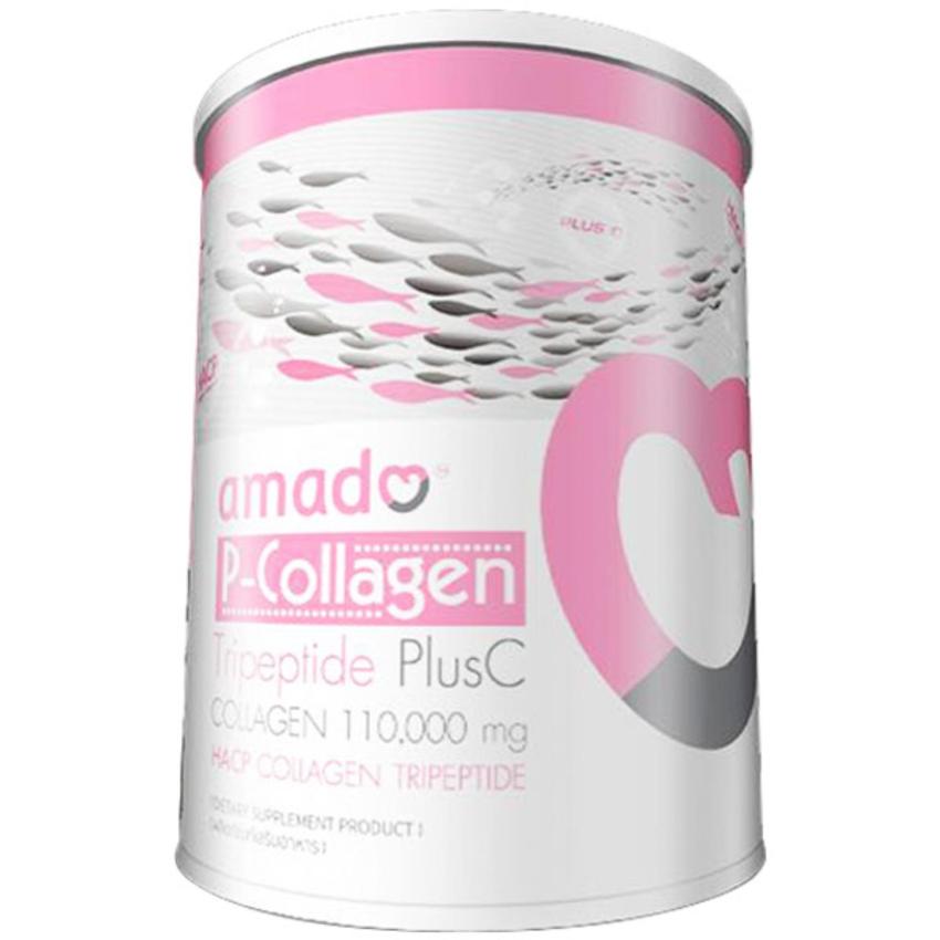 Amado P Collagen Tripeptide Plus C 110,000mg. อมาโด้ พี คอลลาเจน ไตรเปปไทด์ พลัส ซี (110.6 g.)