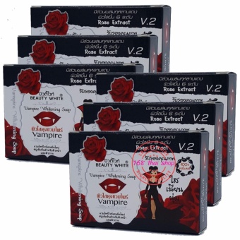 Beauty White Vampire Whitening Soap สบู่ตัวขาว80 กรัม 6ก้อน Beauty White Vampire Whitening Soap สบู่ตัวขาว80 กรัม 6ก้อน