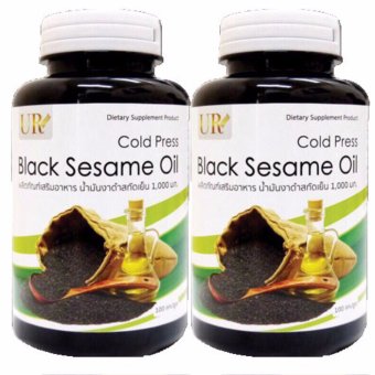 BLACK SESAME OIL น้ำมันงาดำสกัดเย็น (1000 mg.) 200 แคปซูล (2กระปุก) BLACK SESAME OIL น้ำมันงาดำสกัดเย็น (1000 mg.) 200 แคปซูล (2กระปุก)