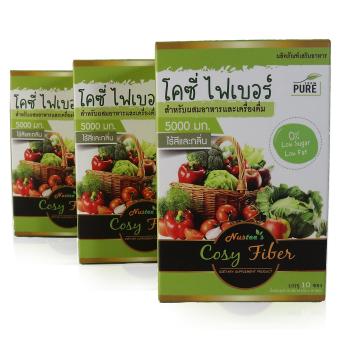 โคซี่ ไฟเบอร์ Cosy Fiber ผักพกพา (30 ซอง x 3 กล่อง) โคซี่ ไฟเบอร์ Cosy Fiber ผักพกพา (30 ซอง x 3 กล่อง)