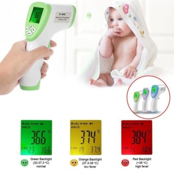 Digital Infrared Thermometer Multi-Function Non-touch Forehead Termometre Body Temperature Measurement for Adult   Child Green