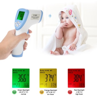 Digital Infrared Thermometer Multi-Function Non-touch Forehead Thermometer Body Temperature Measurement for Adult   Child Blue