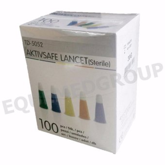 Exeter Glucochek TaiDoc Aktivsafe Lancet 100pcs. เข็มเจาะเลือด 100อัน รุ่น TD-5052 (1กล่อง)