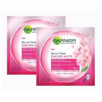 การ์นิเย่เซรั่มมาส์ก เพื่อผิวกระจ่างใส GARNIER SERUM MASK SAKURA WHITE(แพคคู่) การ์นิเย่เซรั่มมาส์ก เพื่อผิวกระจ่างใส GARNIER SERUM MASK SAKURA WHITE(แพคคู่)