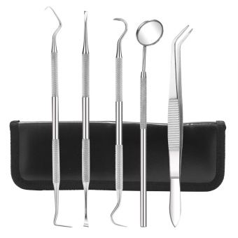 อยากขาย Health Beauty Oral Care Accessories 5 Pcs Dental Hygiene Kit - Includes Tarter Scraper Dental Pick Anti Fog Mouth Mirror Dental Scaler Tweezers- Professional Surgical Grade Dentist Approved Tools - intl รีวิว Health Beauty Oral Care Accessories 5 Pcs Dental Hygiene Kit - Includes Tarter Scraper Dental Pick Anti Fog Mouth Mirror Dental Scaler Tweezers- Professional Surgical Grade Dentist Approved Tools - intl