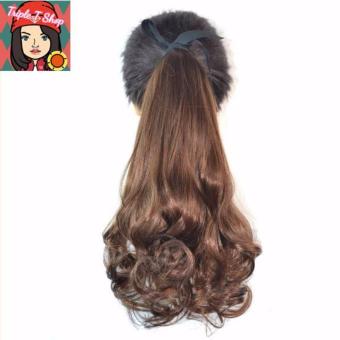 ประเทศไทย Kira Hairpiece หางม้าเพิ่มความหนา ดัดลอน พร้อมคลิ๊ปติด 3 เฉดสี