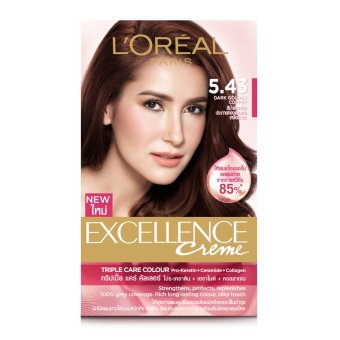 L'Oreal Paris เอ็กซ์เซลเล้นซ์ ครีมเปลี่ยนสี # 5.43 - สีน้ำตาลอ่อนประกายทองแดงเข้มเหลือบทอง L'Oreal Paris เอ็กซ์เซลเล้นซ์ ครีมเปลี่ยนสี # 5.43 - สีน้ำตาลอ่อนประกายทองแดงเข้มเหลือบทอง