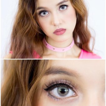 Lollipop คอนแทคเลนส์ รุ่น Brilliant Gray แบบแฟชั่นสายตาปกติพร้อมตลับใส่ (สีเทา) 1 คู่ July 2018 - 2 lollipop คอนแทคเลนส์ รุ่น brilliant gray แบบแฟชั่นสายตาปกติพร้อมตลับใส่ (สีเทา) 1 คู่ - 2