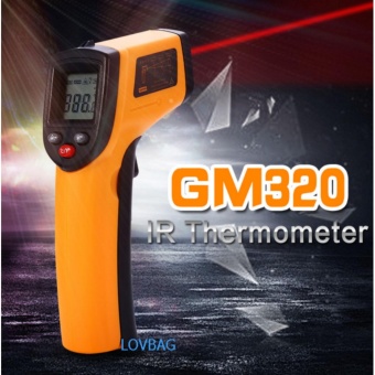 LOVBAG GM320 IR ดิจิตอลเลเซอร์อินฟราเรดเลเซอร์ปืนจออุณหภูมิจุด-50-380