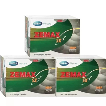 จัดโปรโมชั่น อาหารเสริม Zemax SX สำหรับคนที่อยากฟิตความเป็นชาย (3Packed/30เม็ด) เสนอราคา อาหารเสริม Zemax SX สำหรับคนที่อยากฟิตความเป็นชาย (3Packed/30เม็ด)
