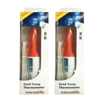 microlife Gold Temp Thermometer MT100(orange) เครื่องวัดอุณหภูมิ (2 อัน)