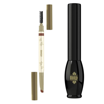 ขายด่วน Mille CELEB 3D EYEBROW WATERPROOF ดินสอเขียนคิ้วสูตรกันน้ำ #darkBrown (2 g.) + Mille Black Fix Liquid Eyeliner มิลเล่ แบล๊ค ฟิกซ์ลิควิด อายไลน์เนอร์ ลดราคา Mille CELEB 3D EYEBROW WATERPROOF ดินสอเขียนคิ้วสูตรกันน้ำ #darkBrown (2 g.) + Mille Black Fix Liquid Eyeliner มิลเล่ แบล๊ค ฟิกซ์ลิควิด อายไลน์เนอร์