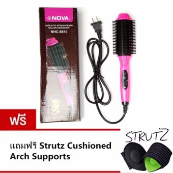 ประเทศไทย Nova หวีแปรงไฟฟ้า ยืดตรง ม้วนโรล ทำวอลลุ่ม รุ่น 8810 แถมฟรี Strutz Cushioned Arch Supports แผ่นรองฝ่าเท้าเพื่อสุขภาพ ลดอาการบาดเจ็บ ลดความปวดเมื่อย