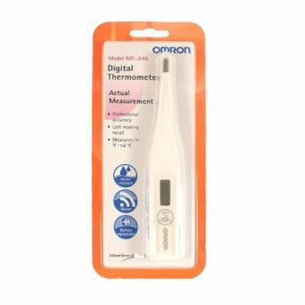 Omron Digital Thermometer MC 246 ดิจิทัล เทอร์โมมิเตอร์ กันน้ำ คุณภาพสูง สีขาว x 1 อัน