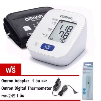 Omron เครื่องวัดความดัน รุ่น HEM-7121 (แถมฟรี Omron Adapter และ Digital Thermometer รุ่น MC-245 มูลค่า 550.-)