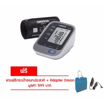 OMRON เครื่องวัดความดันโลหิตแบบอัตโนมัติ แสดงผลแบบดิจิตัล HEM-7320 (+แถมฟรีกระเป๋าถืออเนกประสงค์+Adapter-Omron1อัน)