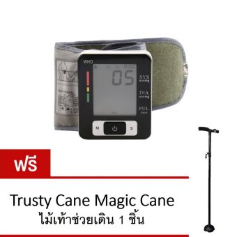 เครื่องวัดความดัน OmronO2 Blood Pressure Monitor W133 แถมฟรี Trusty Cane Magic Cane ไม้เท้าช่วยเดิน