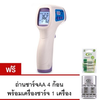 เครื่องวัดอุณหภูมิระบบอินฟราเรด OmronO2 Infrared Thermometer DM300 แถมฟรี ถ่านชาร์จ AA 4 ก้อน พร้อมเครื่องชาร์จ 1 เครื่อง