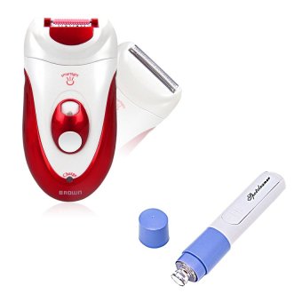 2560 Replica Shopเครื่องถอนขนไฟฟ้าไร้สาย2 in 1 - Red/White +เครื่องดูดสิวเสี้ยนหัวดำหัวขาวSpotcleaner(Multicolor)