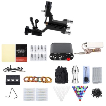 Solong Complete Tattoo Kit 1 Rotary Equipment Machine Tool Power Supply Disposable Needles For Beginner TWO PIN US PLUG - intl Solong Complete Tattoo Kit 1 Rotary Equipment Machine Tool Power Supply Disposable Needles For Beginner TWO PIN US PLUG - intl
