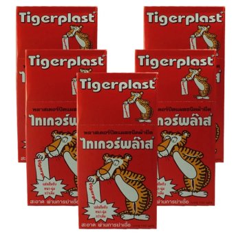 ราคา Tigerplast พลาสเตอร์ปิดแผล 100 ชิ้น 5 กล่อง (Orange)