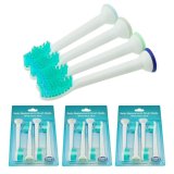 แปรงสีฟันไฟฟ้า รอยยิ้มขาวสดใสใน 1 สัปดาห์ แพร่ Vinmax 12pcs Electric Toothbrushes Heads Replacement Brush Heads For HX6014 Toothbrush  Green）   intl