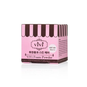 ViVi แป้งโฟมกันแดด สูตรเกาหลี SPF 40 PA+++ ขนาด 5g. (สีชมพู) June 2018 - 2 ViVi แป้งโฟมกันแดด สูตรเกาหลี SPF 40 PA+++ ขนาด 5g. (สีชมพู) - 2
