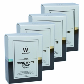 อยากขาย Wink White Soap สบู่วิงค์ไวท์ ผสมกลูต้า น้ำนมแพะ ช่วยทำความสะอาดผิวบำรุงผิว ให้ขาวเนียนใส ขนาด 80g. (4 ก้อน) จัดโปรโมชั่น Wink White Soap สบู่วิงค์ไวท์ ผสมกลูต้า น้ำนมแพะ ช่วยทำความสะอาดผิวบำรุงผิว ให้ขาวเนียนใส ขนาด 80g. (4 ก้อน)