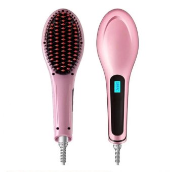 2560 Wonder Brush แปรงหวีผมตรง อัตโนมัติ พร้อมจอ LCD (Pink)