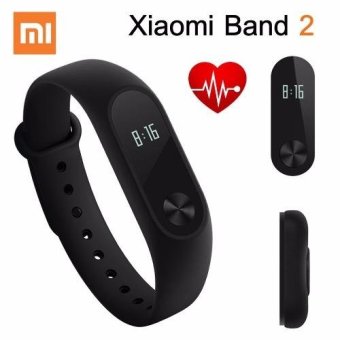 ราคา Xiaomi Mi Band 2 OLED (Black) Free แถมสายสีเหลือง(Yellow) แถมฟิลม์(Film)
