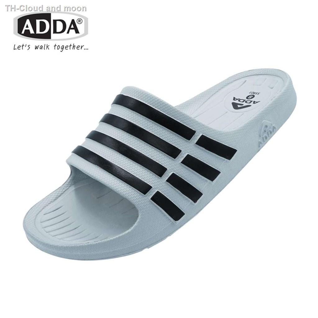 ?ADDA 55R01 รองเท้าแตะ รองเท้าลำลอง สำหรับผู้ชาย แบบสวม รุ่น ไซส์ 7-10 สี ดำ น้ำเงิน น้ำตาล เขียว ครีม กรม ส้ม แดง ขาว