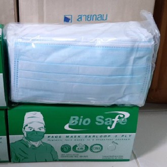 BIO SAFE ไบโอเซฟ หน้ากากอนามัย เกรดทางการแพทย์ กรอง 3 ชั้น ของแท้ พร้อมส่ง