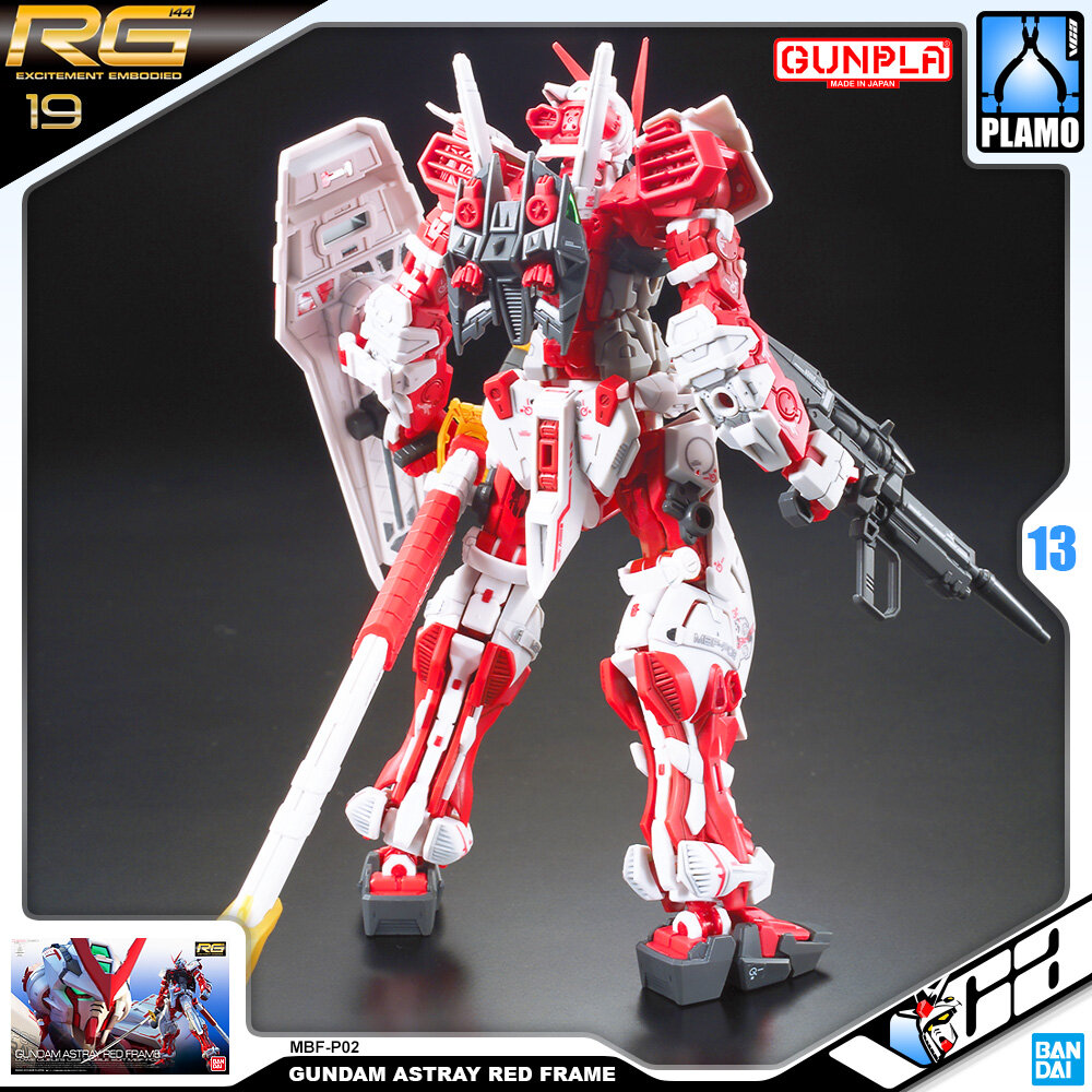 ⭐️ BANDAI GUNPLA REAL GRADE RG 1/144 GUNDAM ASTRAY RED FRAME ประกอบ หุ่นยนต์ โมเดล กันดั้ม กันพลา ของเล่น VCA GUNDAM