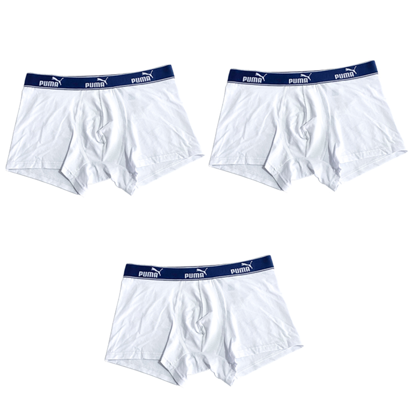 PUMA Man Underwear กางเกงในชาย กล่อง 3ตัว กางเกงในแบรนด์แท้ ระบายอากาาศได้ดี สวมใส่สบายผ้าฝ้ายอย่างดี สินค้าพร้อมส่ง
