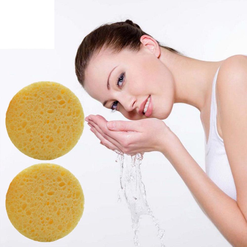 QU333699 Soft Skin Care Exfoliator Makeup Tool Compress Puff Face Wash Pad Body Facial Cleaner Cleansing Sponge