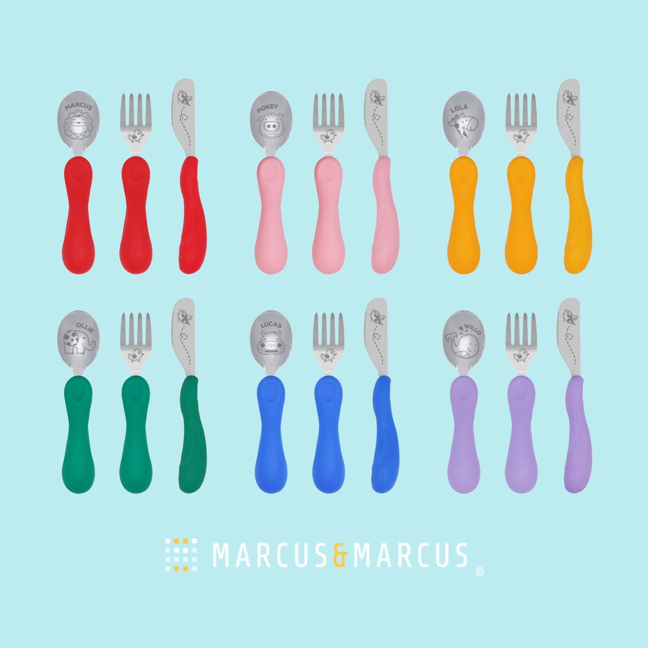 Marcus & Marcus Easy Grip Cutlery Set ราคา 450 บาท*ส่งฟรี