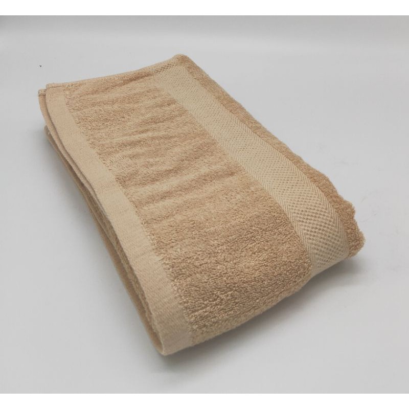 ผ้าเช็ดตัว ผ้าขนหนูสีพื้น เกรดAนุ่งได้ขนาด 70×140 cm