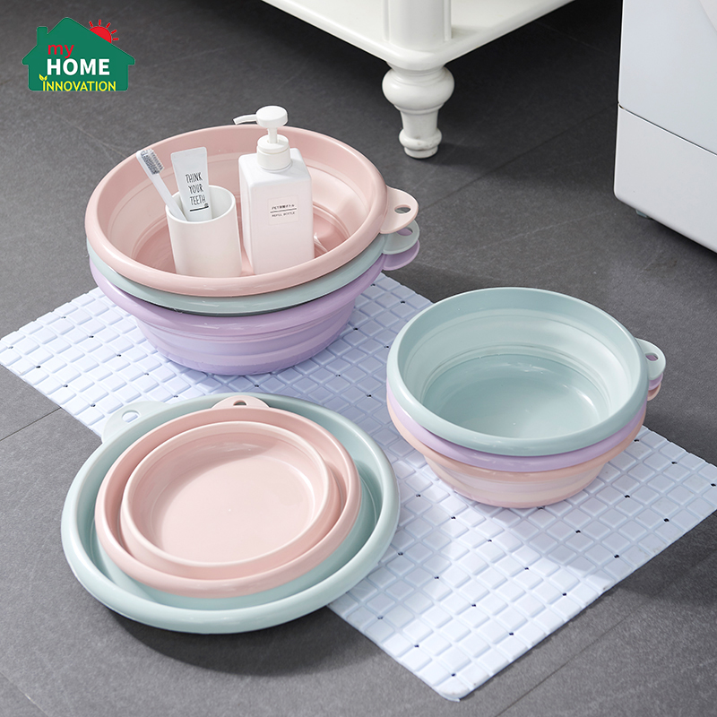 Folding basin กะละมังพกพา กะละมังพับได้ กะละมังอเนกประสงค์ กะละมังขนาดเล็ก 26CM / 33CM ราคา 155 บาท*ส่งฟรี