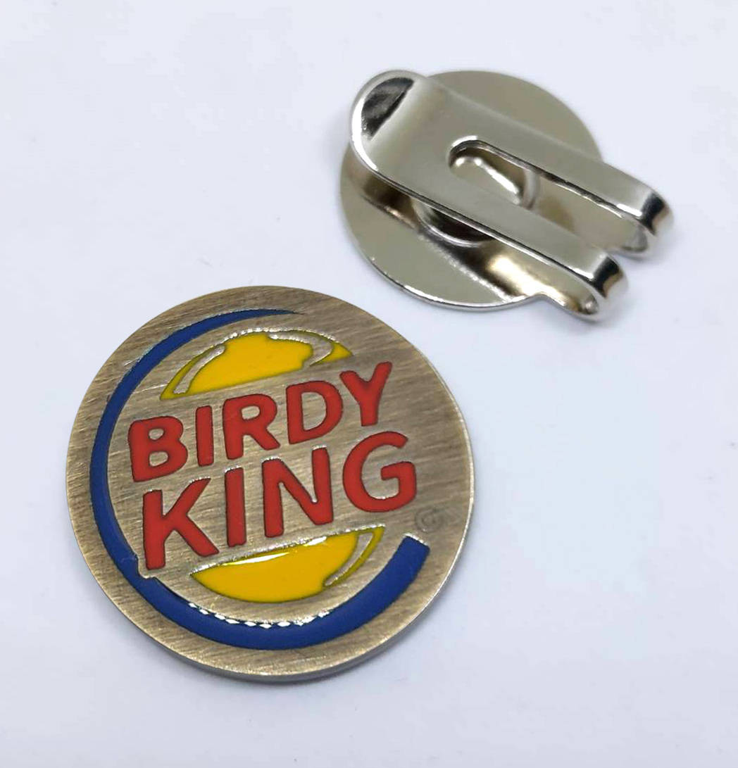 BOGEY KING BIRDY KING Golfaholic Magnetic Golf Ball Marker Hat Clip กอล์ฟ บอลมาร์คเกอร์